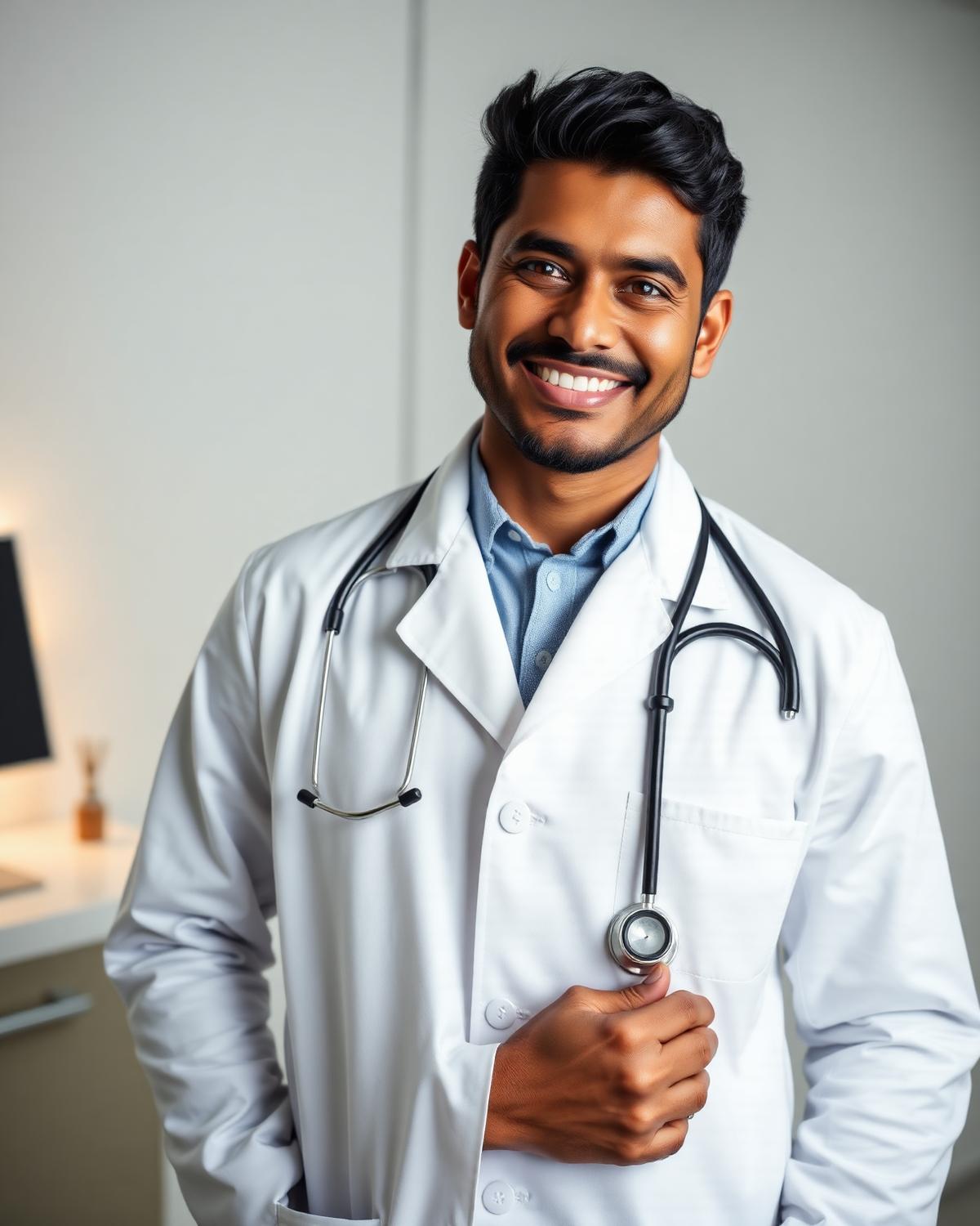 Dr Laxman Salve at his DLPC consulting desk